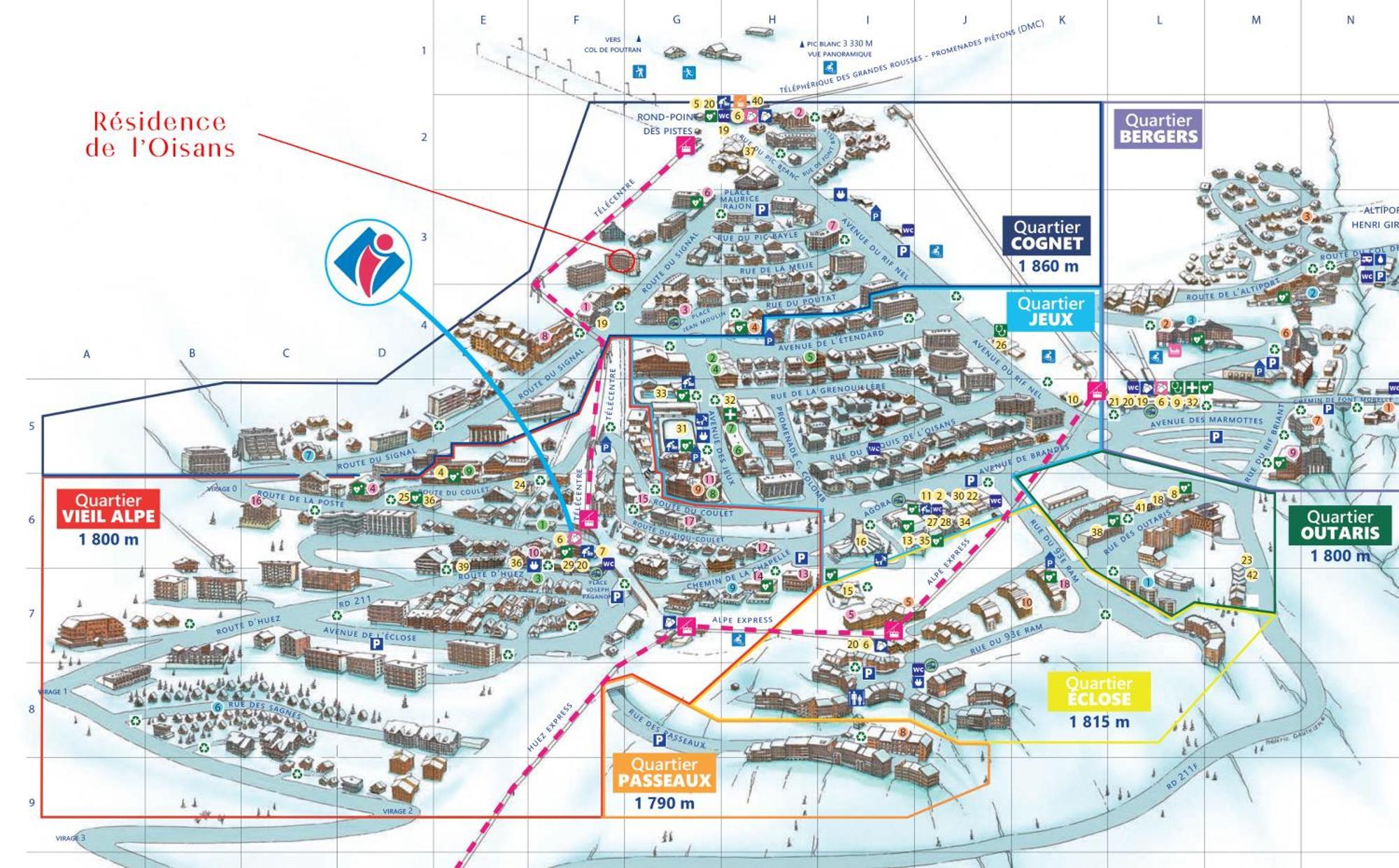Homency - Residence De L'Oisans F1 Alpe d'Huez Buitenkant foto